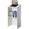 Basicwise Standing Floor Podium with Storage for Church, School, Office or Home, White QI004421.WT - alternate 2